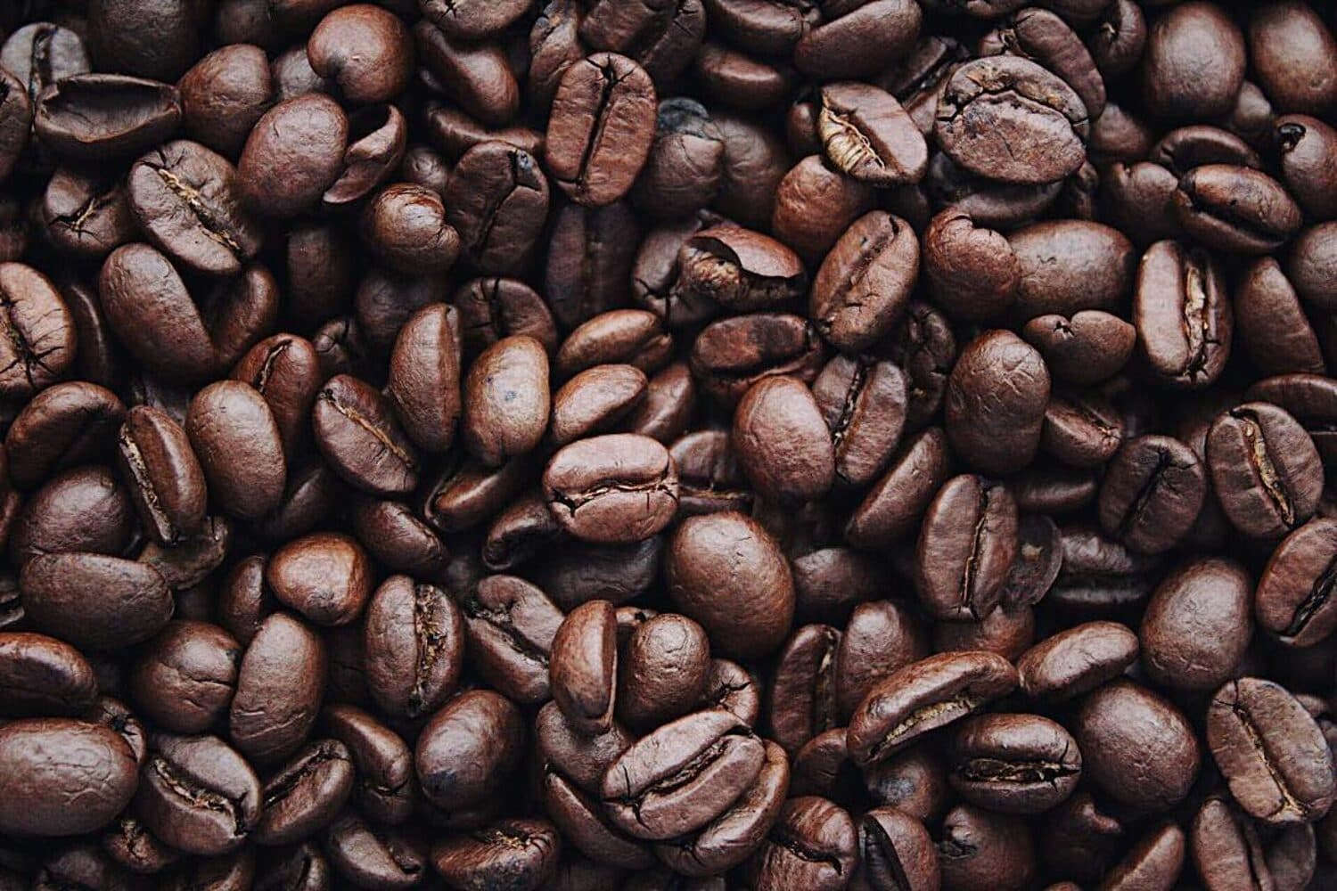 Close-up de grãos de café